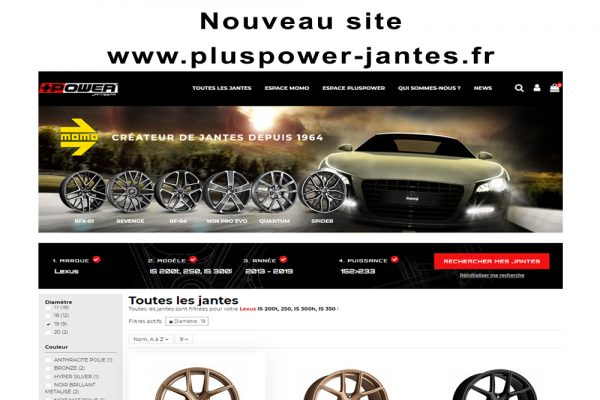 DECOUVREZ le nouveau site Pluspower-jantes